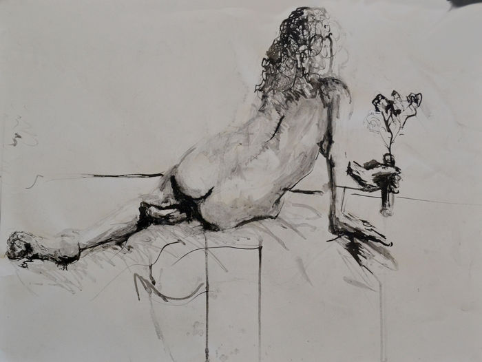 Life Drawing by Michael Reigle Wagner