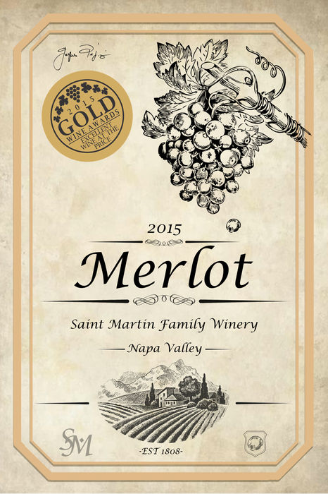 fake wine label by Michael Reigle Wagner
