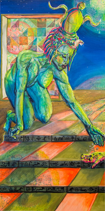 art diptych left by Michael Reigle Wagner