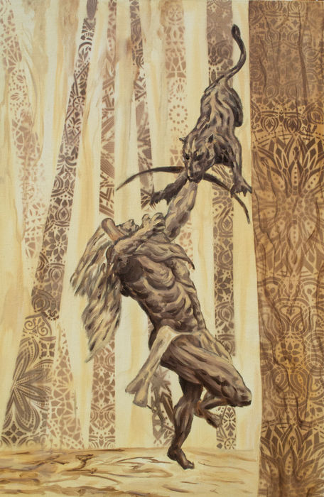 man vs beast by Michael Reigle Wagner