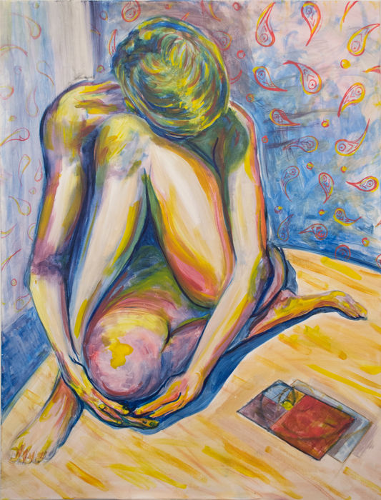 paisly lady by Michael Reigle Wagner