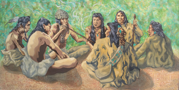 Peace pipe by Michael Reigle Wagner