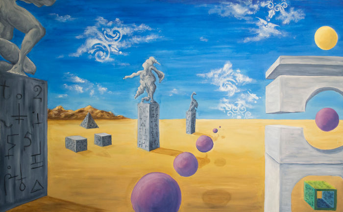 surreal landscape 30 x 40 by Michael Reigle Wagner